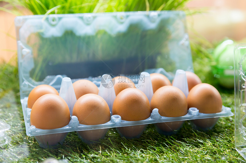 塑料容器中的鸡蛋图片