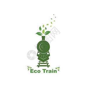 生态火车设计模板矢量图解图片