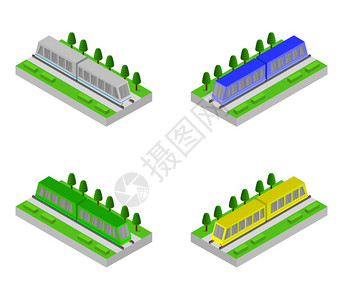 等度列车设计矢量图图片