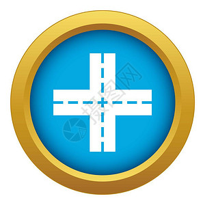 蓝色背景白色十字路口设计图图片