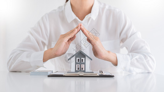 保护险住房上交保护和照料住宅房地产财保险概念图片