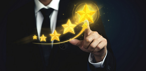 满意用户对在线申请方面的服务经验给予评级客户可以评价服务质量从而对企业进行名声评级设计图片