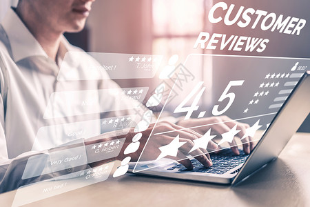 用户对在线申请方面的服务经验给予评级客户可以评价服务质量从而对企业进行名声评级互联网高清图片素材