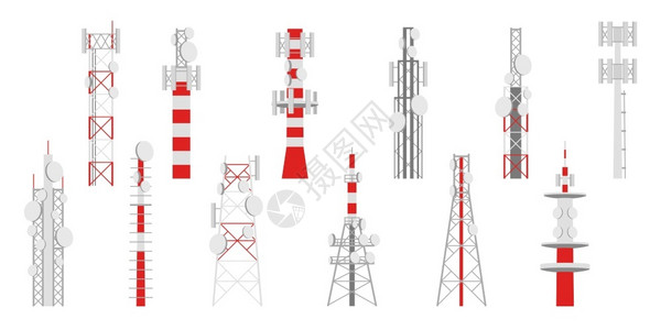 无线电杆发射塔图片