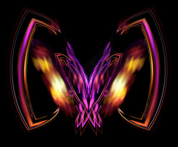 蝴蝶王冠素材抽象的分形背景数字生成此图像背景