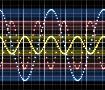 巨大的三重音频或其他电子技术图片