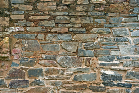 古老的肮脏石墙背景旧背景图片