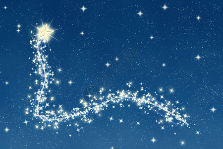 伟大的圣诞节祝愿星光和夜行的踪迹背景图片
