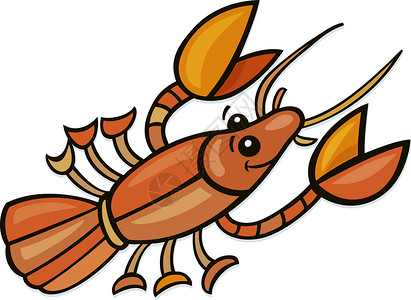 漫画龙虾插图图片