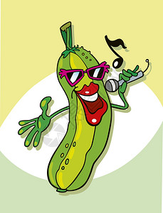 蔬菜漫画背景图片