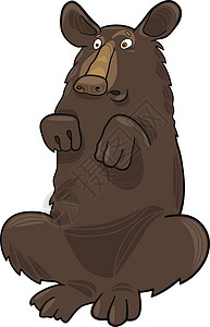 美国黑熊巴比尔的漫画插图图片