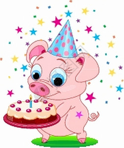 生日pig图片