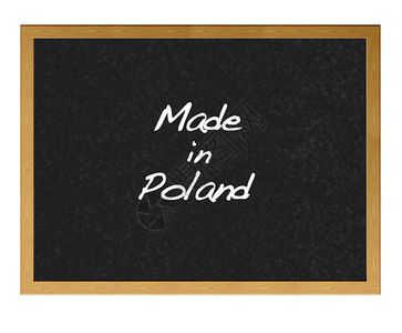 Poland制造的黑板背景图片