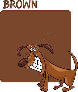 棕子卡通彩色棕和狗漫画插图背景