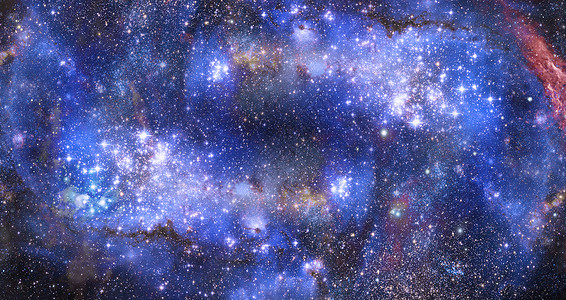 星形成区域深太空中的星云气体云深空明亮星云气体云背景