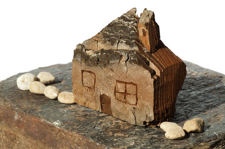小型木制房屋模图片