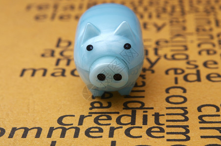养猪银行和信贷概念预算高清图片素材