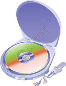 光盘播放机cd玩家插画