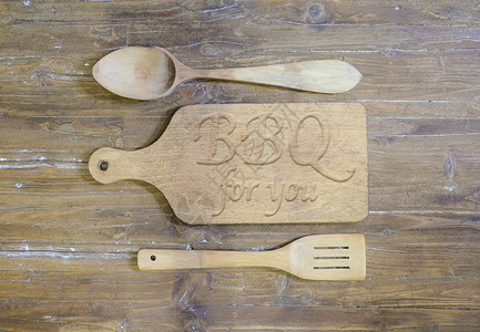 木板和头做饭用字bq背景图片