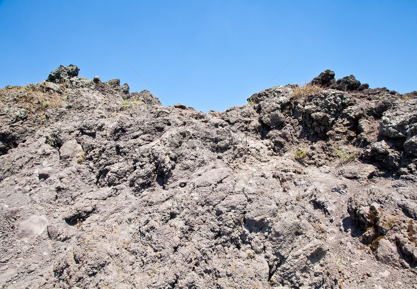 微苏维埃火山坑中的冷熔岩环球意大利图片