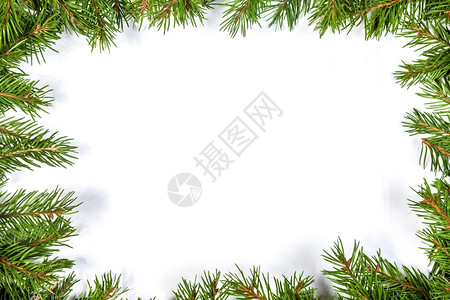 圣诞节背景和装饰白背景图片