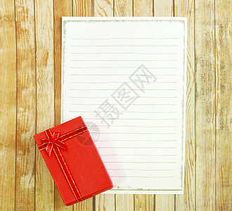 红框用木背景上的空白纸背景图片