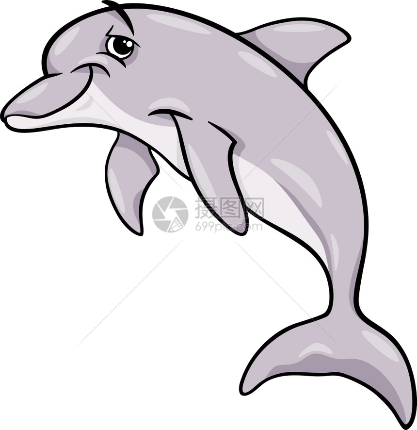 海豚漫画图片