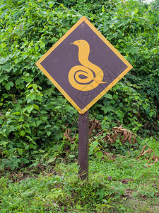 蛇警示标志图片