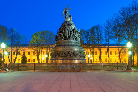 纪念俄罗斯10周年的纪念碑背景