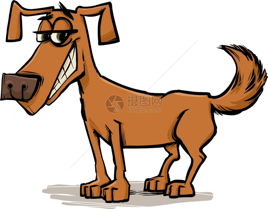 滑稽狗宠物人的漫画图插图片