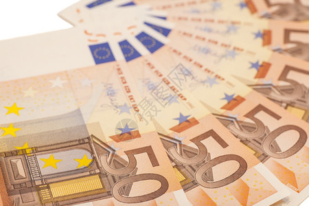 欧元货币现钞50欧元纹理高清图片素材