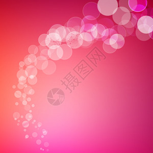 粉色染发软妹子粉色模糊背景上的抽象bokh火花设计图片