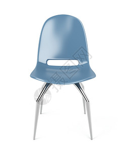 白色背景的现代塑料椅背景图片
