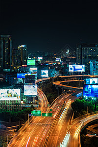 Bangko市夜景图背景图片