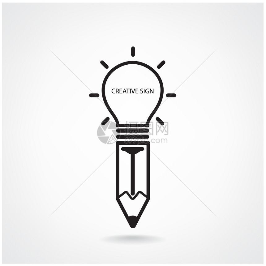 创意灯泡创造力概念图片