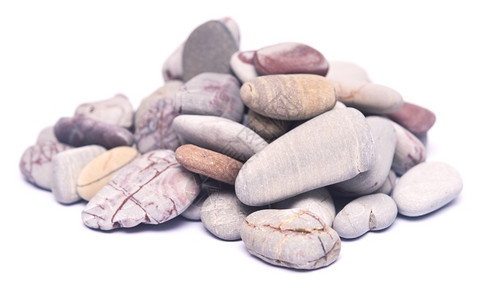 白底孤立的海石石头高清图片素材