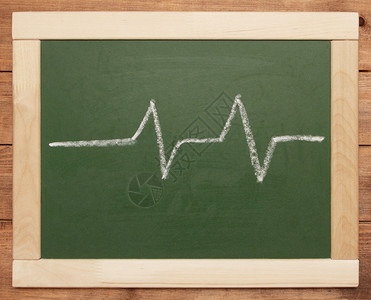 黑板上的心跳符号图片