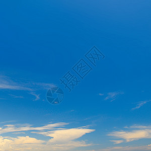 蓝天白云美丽的高清图片素材