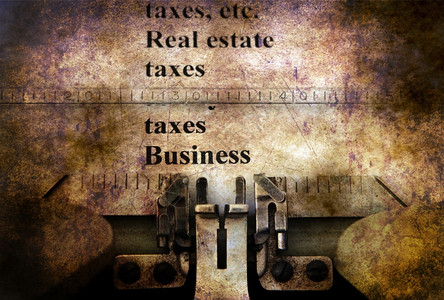 商业和打字机税表图片