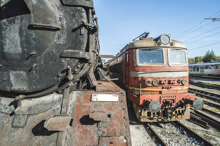 旧蒸汽机车的详情图片