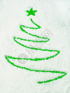 雪上圣诞树词图片