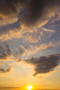 日落天空背景图片