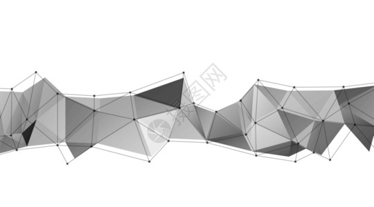 矢量抽象现代模板长三角趋势横幅多边矢量插图图片