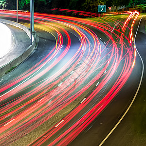 夜间的高速公路图片
