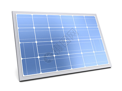 3d太阳能电池板和钢架的太阳能电池网插图图片