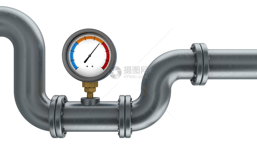3d高计或温度和管道的3个示例图片