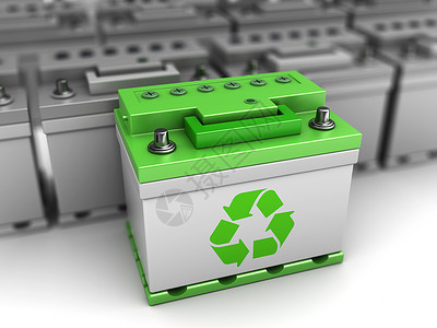 3个绿色能源汽车电池选择概念插图高清图片