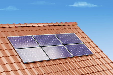 建筑物屋顶的太阳能电池板3插图图片