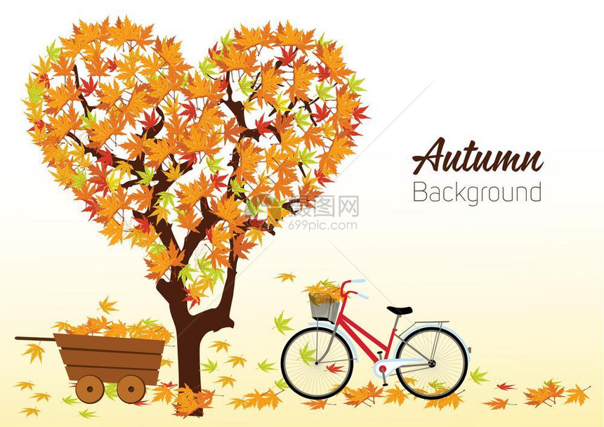 秋季矢量背景设计图片