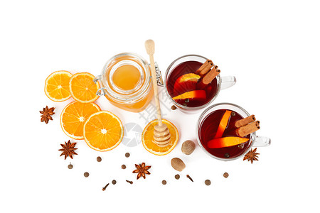 茴香蜂蜜传统的调料品高清图片